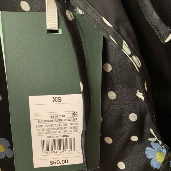 Sandy Liang x Target Short Sleeve Floral Print Tiered Dress Size XS NWT - Picture 4 of 6